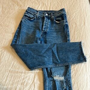 Mothers straight legged jeans